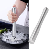 Stainless Steel Ice Crushing Rod Mixer Cocktail Muddler Barware Kitchen Tools DIY Bar ToolL - Extra Image