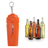 Innovative Bottle Opener Launcher Type Portable Beer Bottle Cap Opener Bar Kitchen ToolOrange - Extra Image