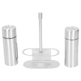 Condiment Container 304 Stainless Steel Seasoning Pots Set with Storage Rack Kitchen Supplies L