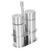 Condiment Container 304 Stainless Steel Seasoning Pots Set with Storage Rack Kitchen Supplies L - Close-Up Angle