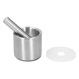 Mortar Pestle Set Stainless Steel Manual Garlic Mill Grinder Crusher Kitchen Tool Gadget