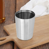260ml Beer Cup Stainless Steel Water Tea Milk Coffee Cups Mugs for Camping Picnic BBQ