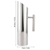 2L Large Capacity Stainless Steel Water Jug Cold Drinking Pitcher Home Hotel Serving Tool
