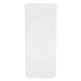 400ml Water Cup Square Heat-Resistant Glass Mug Beverage Milk Breakfast Cup DrinkwareCrown Pattern