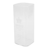 400ml Water Cup Square Heat-Resistant Glass Mug Beverage Milk Breakfast Cup DrinkwareCrown Pattern
