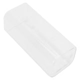 400ml Water Cup Square Heat-Resistant Glass Mug Beverage Milk Breakfast Cup DrinkwareCrown Pattern