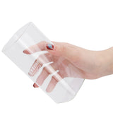 400ml Water Cup Square Heat-Resistant Glass Mug Beverage Milk Breakfast Cup DrinkwareCrown Pattern