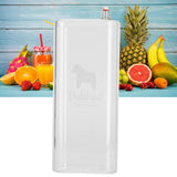 400ml Water Cup Square Heat-Resistant Glass Mug Beverage Milk Breakfast Cup DrinkwareHorse Pattern - Extra Image