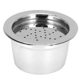Coffee Capsule Reusable Refillable Coffee Filter Cup with Spoon Brush Fit for Kfee - Front View