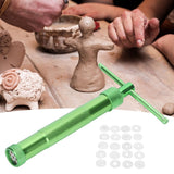 Clay Extruder Stainless Steel Rotating Squeezer Kit for Pottery Ceramic Sculpture Craft - Extra Image