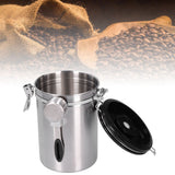 Coffee Bean Container with Exhaust Valve Tea Leaf Storage Canister for Kitchen Use(Silver Spoon 1.8L (Filled 750g Coffee Bean)) - Extra Image