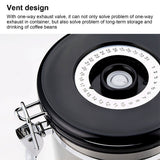 Coffee Bean Container with Exhaust Valve Tea Leaf Storage Canister for Kitchen Use(Silver Spoon 1.8L (Filled 750g Coffee Bean)) - Extra Image