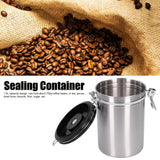 Coffee Bean Container with Exhaust Valve Tea Leaf Storage Canister for Kitchen Use(Silver Spoon 1.8L (Filled 750g Coffee Bean)) - Extra Image