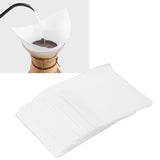 40PCS/Bag Wood Fiber Hand Drip Paper Coffee Filter Square Coffee Pot Making Accessory
