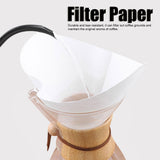 40PCS/Bag Wood Fiber Hand Drip Paper Coffee Filter Square Coffee Pot Making Accessory