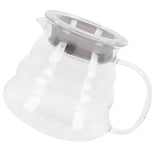 Glass Coffee Server Professional Glass Coffee Carafe Coffee Pot for Bar Kitchen Counter300ml - Side View