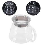 Glass Coffee Server Professional Glass Coffee Carafe Coffee Pot for Bar Kitchen Counter500ml - Close-Up Angle