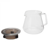 Glass Pour Over Coffee Maker Coffee Pot Kettle for Home Office Cafe Shop Supplies500ml - Close-Up Angle