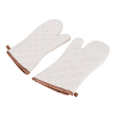 1Pair Heat Resistant Gloves Microwave Oven Mitts Cooking Tools for Home Restaurant - Front View