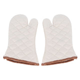 1Pair Heat Resistant Gloves Microwave Oven Mitts Cooking Tools for Home Restaurant - Side View