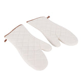 1Pair Heat Resistant Gloves Microwave Oven Mitts Cooking Tools for Home Restaurant - Top-Down View
