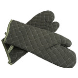 Baking Gloves Green Cotton Thick Heat Resistant Gloves for Electric Oven Kitchen Accessory