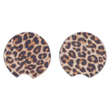 2Pcs Teacup Mat Waterproof Non Slip Car Coaster Neoprene Printed Cup Pad Protector