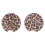 2Pcs Teacup Mat Waterproof Non Slip Car Coaster Neoprene Printed Cup Pad Protector