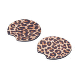 2Pcs Teacup Mat Waterproof Non Slip Car Coaster Neoprene Printed Cup Pad Protector