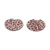 2Pcs Teacup Mat Waterproof Non Slip Car Coaster Neoprene Printed Cup Pad Protector