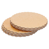 10PCS Double Sided Pattern Round Cake Boards Reusable Cake Trays for Wedding Birthday Party(6in ) - Front View