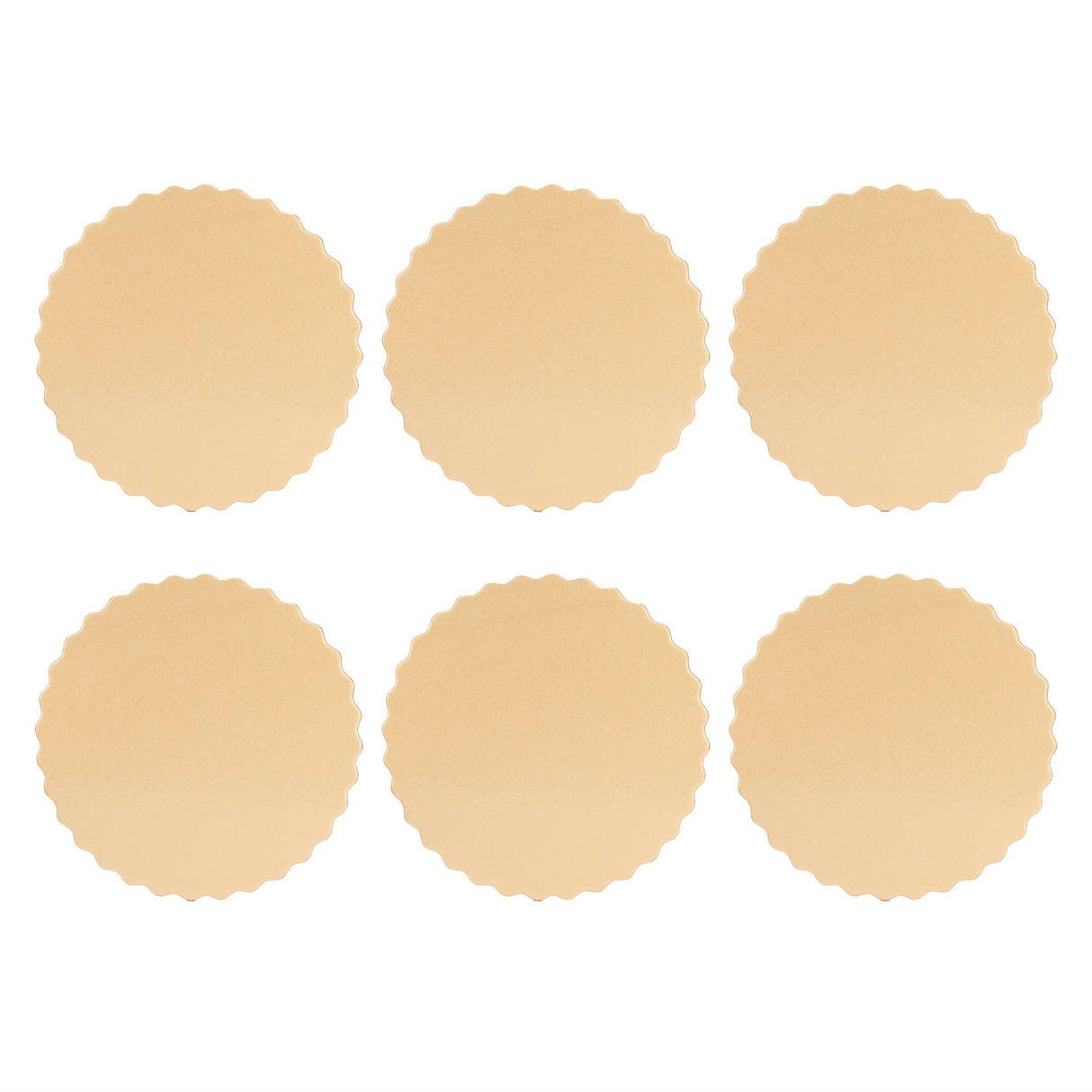 10PCS Double Sided Pattern Round Cake Boards Reusable Cake Trays for Wedding Birthday Party(6in )