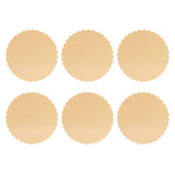 10PCS Double Sided Pattern Round Cake Boards Reusable Cake Trays for Wedding Birthday Party(6in )