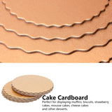 10PCS Double Sided Pattern Round Cake Boards Reusable Cake Trays for Wedding Birthday Party(6in )