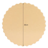 10PCS Double Sided Pattern Round Cake Boards Reusable Cake Trays for Wedding Birthday Party(12 pouces )
