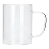 350ml Transparent Milk Cup Coffee Mug Tea Glass Drinkware with Handle for Kitchen SuppliesPine