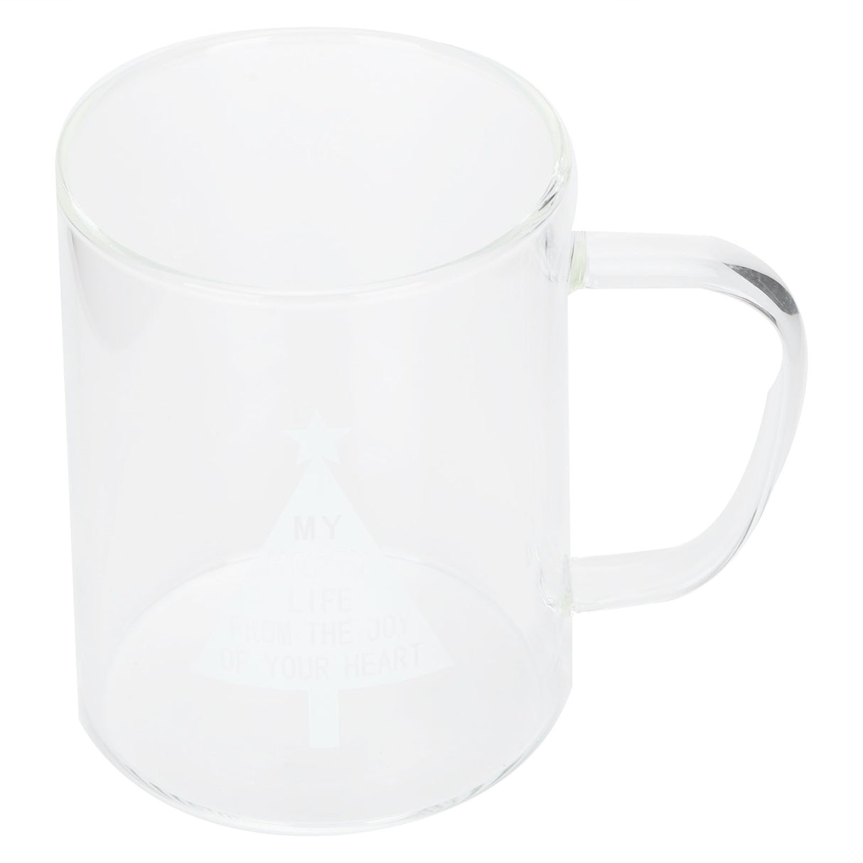 350ml Transparent Milk Cup Coffee Mug Tea Glass Drinkware with Handle for Kitchen SuppliesPine