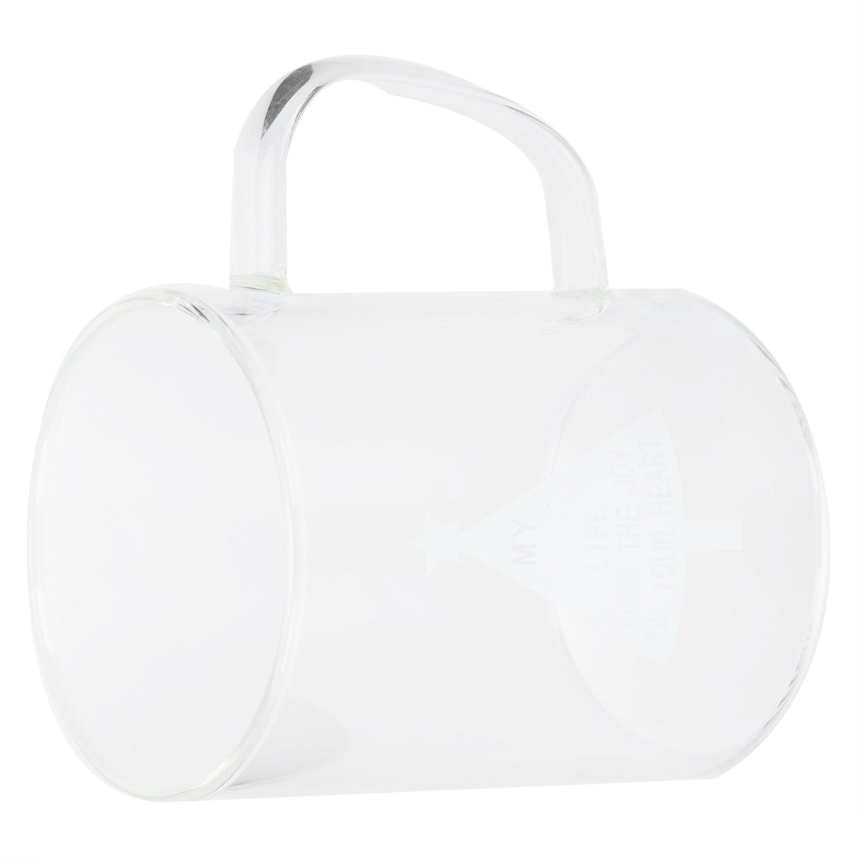 350ml Transparent Milk Cup Coffee Mug Tea Glass Drinkware with Handle for Kitchen SuppliesPine
