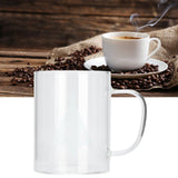 350ml Transparent Milk Cup Coffee Mug Tea Glass Drinkware with Handle for Kitchen SuppliesPine