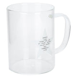 350ml Transparent Milk Cup Coffee Mug Tea Glass Drinkware with Handle for Kitchen Supplies(Five Pointed Star ) - Front View