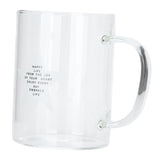 350ml Transparent Milk Cup Coffee Mug Tea Glass Drinkware with Handle for Kitchen Supplies(Five Pointed Star )