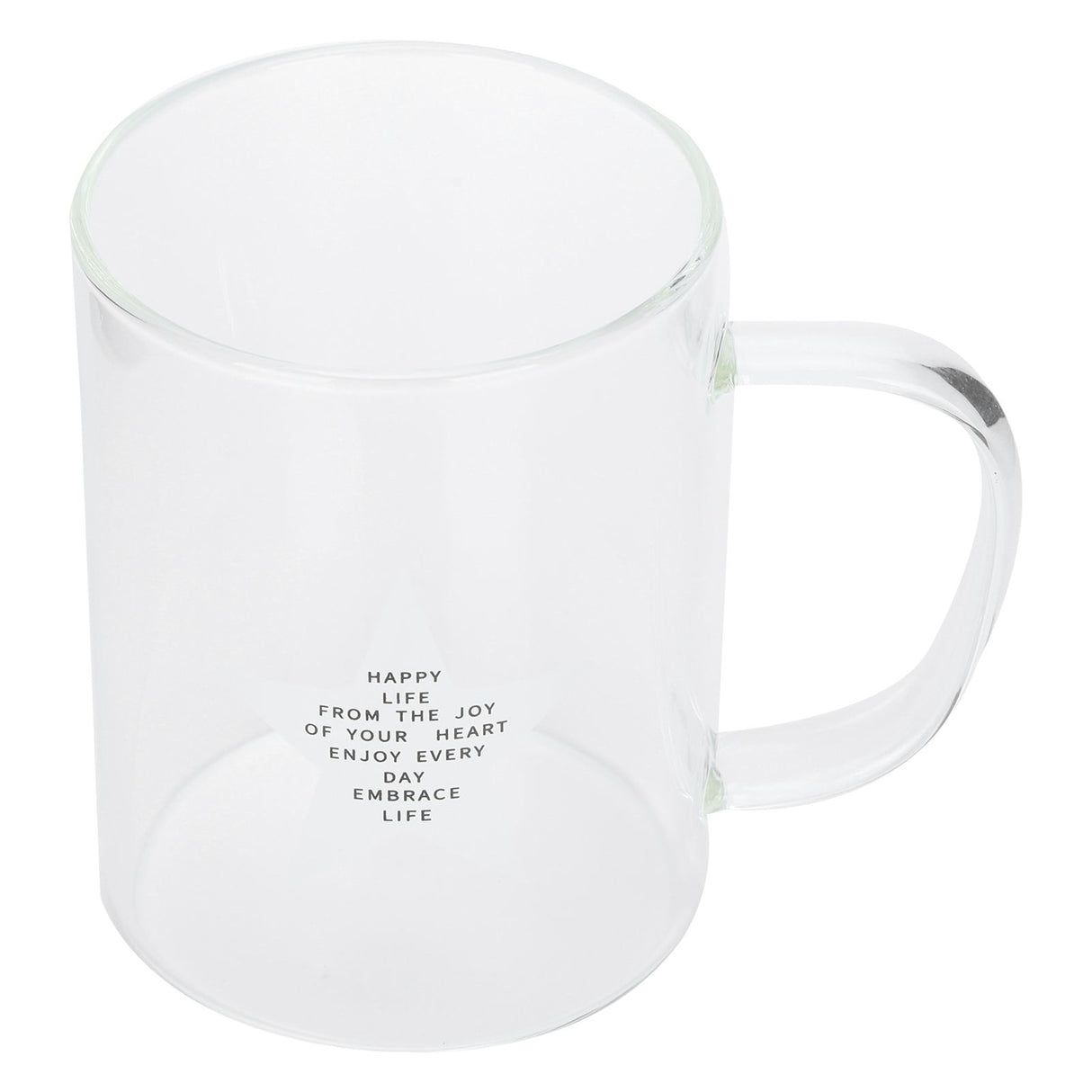 350ml Transparent Milk Cup Coffee Mug Tea Glass Drinkware with Handle for Kitchen Supplies(Five Pointed Star )