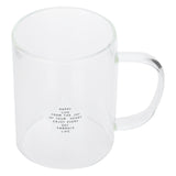 350ml Transparent Milk Cup Coffee Mug Tea Glass Drinkware with Handle for Kitchen Supplies(Five Pointed Star ) - Top-Down View