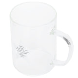 350ml Transparent Milk Cup Coffee Mug Tea Glass Drinkware with Handle for Kitchen Supplies(Five Pointed Star ) - Rear View
