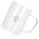 350ml Transparent Milk Cup Coffee Mug Tea Glass Drinkware with Handle for Kitchen Supplies(Five Pointed Star ) - Low Angle