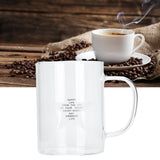 350ml Transparent Milk Cup Coffee Mug Tea Glass Drinkware with Handle for Kitchen Supplies(Five Pointed Star ) - Extra Image