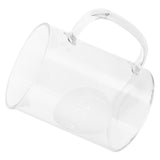 350ml Coffee Cup Transparent High Borosilicate Glass Mug with Handle for Milk Tea Beverage - Close-Up Angle