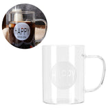 350ml Coffee Cup Transparent High Borosilicate Glass Mug with Handle for Milk Tea Beverage - Extra Image
