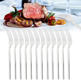 12Pcs 316 Stainless Steel Fork Dinner Fork Set Supplies for Kitchen Dining Room Daily Use