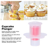 Cupcake Corer Plunger Cake Core Remover Cream Jam Filling Decorating for DIY Baking Confectionery